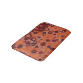 rot und orange abstrakt badematte (Schrägansicht)