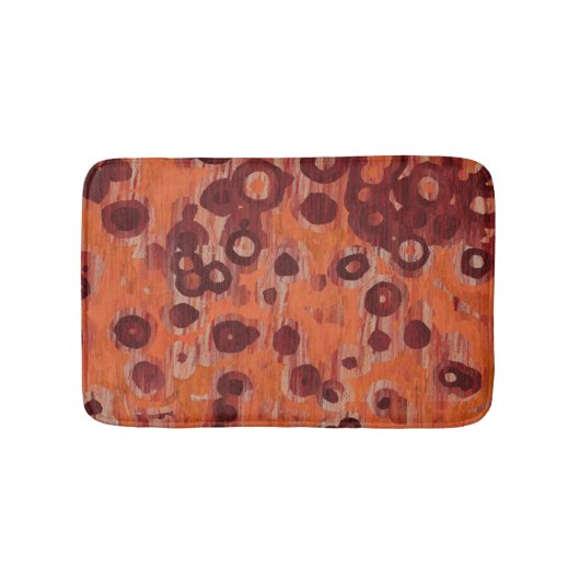 rot und orange abstrakt badematte (Vorderseite)