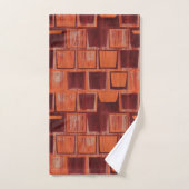 rot und orange abstrakt badhandtuch set (Handtuch)
