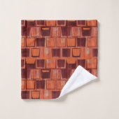 rot und orange abstrakt badhandtuch set (Waschlappen)