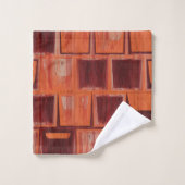 rot und orange abstrakt badhandtuch set (Waschlappen)