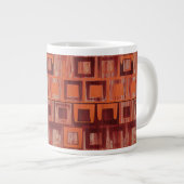 rot und orange abstrakt Jumbo-Tasse (Vorderseite Rechts)