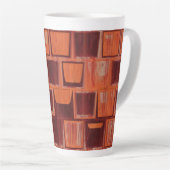 rot und orange abstrakt milchtasse (Rechte Ecke)