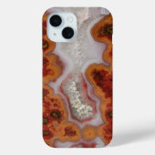 Rot und Orange Agate Slab Case-Mate iPhone Hülle (Rückseite)