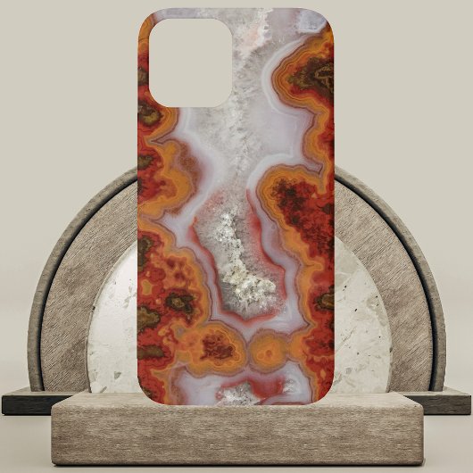 Rot und Orange Agate Slab Case-Mate iPhone Hülle