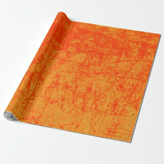 Rot und Orange Geschenkpapier (Ungerollt)