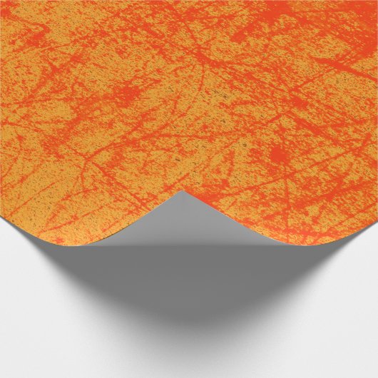 Rot und Orange Geschenkpapier (Ecke)