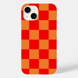 Rot und Orange kariertes Muster Case-Mate iPhone 14 Hülle