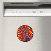Rot und Orange Remix Magnet (In Situ (Geschirrspüler))