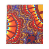 Rot und Orange Remix Notizblock (Vorderseite)
