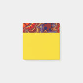 Rot und Orange Remix Post-it Klebezettel (Vorderseite)