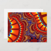 Rot und Orange Remix Postkarte (Vorne/Hinten)