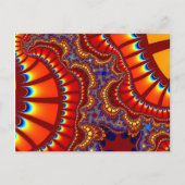 Rot und Orange Remix Postkarte (Vorderseite)