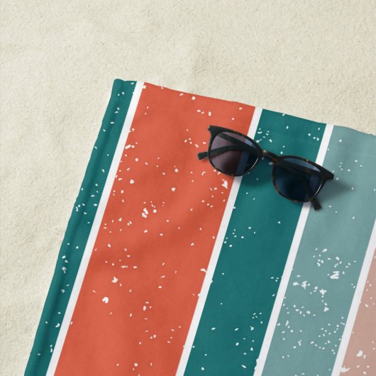 Rot und Orange Strandtuch (Beispiel)