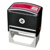 Rot und Orange Vibranand Bold Floral Pattern Permastempel (Produkt)