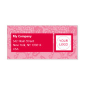 Rot und Orange Vibranand Bold Floral Pattern Permastempel (Design)