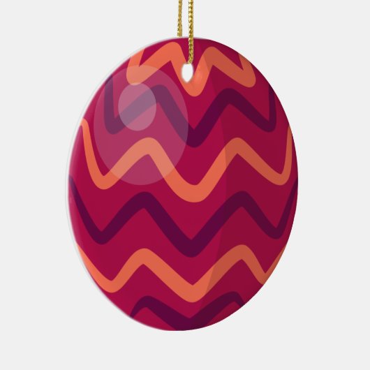 Rot und Orange Weihnachtsbaumchen | Ornament (Rechts)