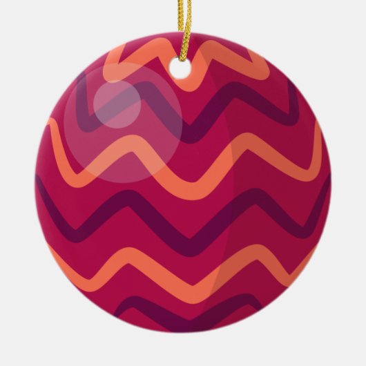 Rot und Orange Weihnachtsbaumchen | Ornament (Vorne)
