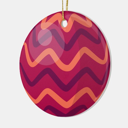Rot und Orange Weihnachtsbaumchen | Ornament (Links)