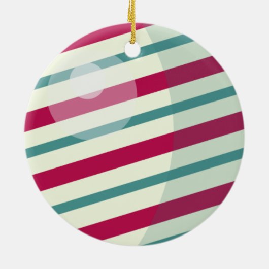 Rot und Orange Weihnachtsbaumchen | Ornament (Hinten)