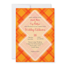 Rot und orangefarbene Karos