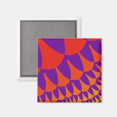 Rot und Orangen Magnet (Vorderseite/Rückseite)