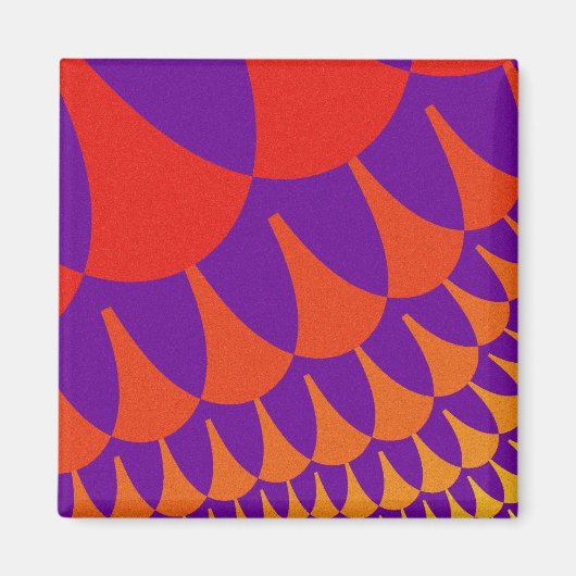 Rot und Orangen Magnet (Vorne)