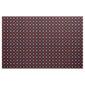 Rot und Pink auf Schwarz Punkte Design Stoff (Yard (91,4 cm))