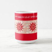 ROT UND PINK MIX TASSE GEBURTSTAG (Mittel)