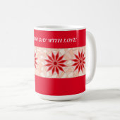 ROT UND PINK MIX TASSE GEBURTSTAG (VorderseiteRechts)
