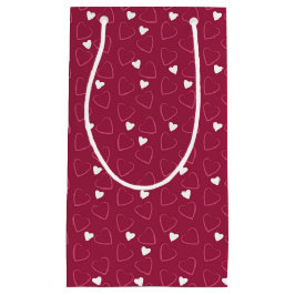 ROT- UND PINKHERZEN DES VALENTINSTAGS KLEINE GESCHENKTÜTE