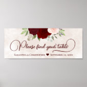 Rot und Rosa Blüte Bitte suchen Sie Ihren Tischkop Poster (Vorne)