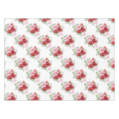 Rot und rosa Blütenmuster - Nahtloses Muster Tischdecke (Vorderseite (Horizontal))