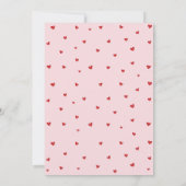 Rot und rosa Coquette Bow Valentine's Baby Dusche Einladung (Rückseite)