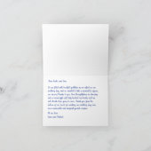 Rot und Rosa Dankeskarte (Innenseite)