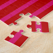 Rot und Rosa gestreifte Puzzles (Seite)