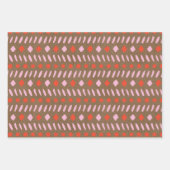 Rot und rosa gestrichen Rustic Kraft Papier Weihna (Vorderseite)