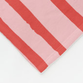 Rot und Rosa Grunge fett Stokes Linien Muster Fleecedecke (Ecke)
