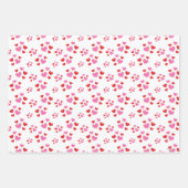 Rot- und rosa Herzmuster Geschenkpapier Set (Vorderseite 3)