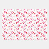 Rot- und rosa Herzmuster Geschenkpapier Set (Vorderseite 2)