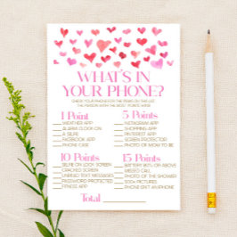 Rot und Rosa in Ihrem Telefon Baby Duschgame Briefpapier