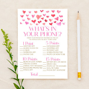 Rot und Rosa in Ihrem Telefon Baby Duschgame Briefpapier