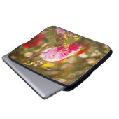 Rot und Rosa Laptopschutzhülle (Vorne Knopf)