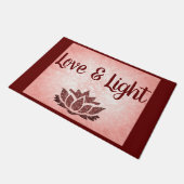 Rot und Rosa Liebe und leicht Fußmatte (Schrägansicht)