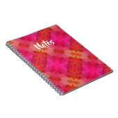 Rot und Rosa Notizblock (Rechte Seite)