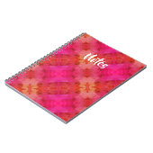 Rot und Rosa Notizblock (Linke Seite)