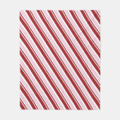 Rot und Rosa Pfefferminze Fleecedecke (Vorderseite)
