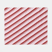 Rot und Rosa Pfefferminze Fleecedecke (Vorderseite (Horizontal))