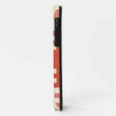 Rot- und rosa Pixel-Muster Case-Mate iPhone Hülle (Hinten/Links)
