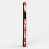 Rot- und rosa Pixel-Muster Case-Mate iPhone Hülle (Hinten/Rechts)